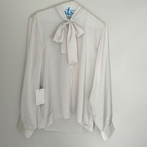 Aritzia (Wilfred) Necktie Silk Blouse